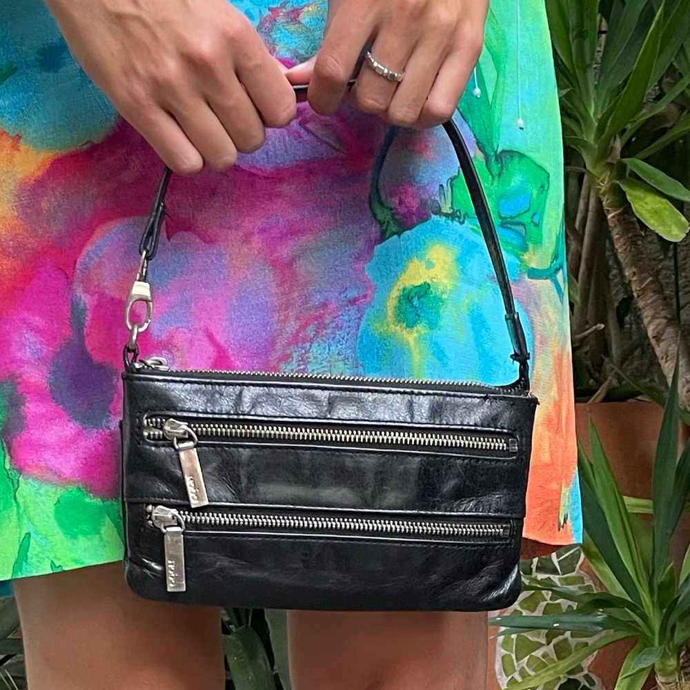 Vintage black/silver Hobo mini bag
